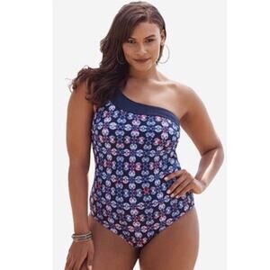 NWT Swimsuits for All one shoulder Swimsuit